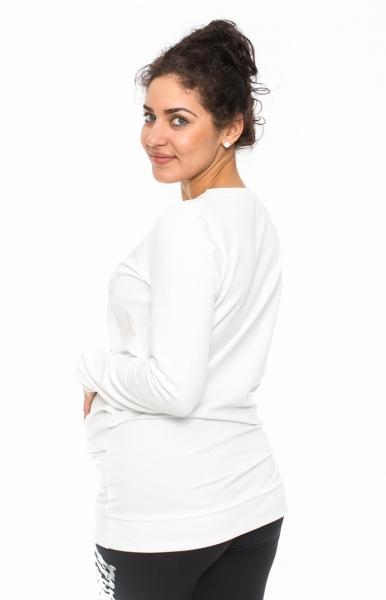 Těhotenské triko, mikina Let it Snow - bílé - XS (32-34)