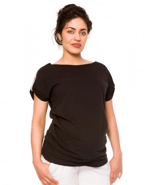 Těhotenské triko Lia - černé, vel. L - L (40)