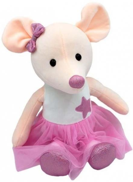 Plyšová hračka Tulilo Myška Lila, 25 cm - růžová