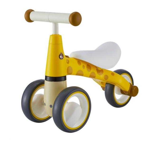 Odrážedlo/tříkolka Eco Toys, Žirafka - žlutá