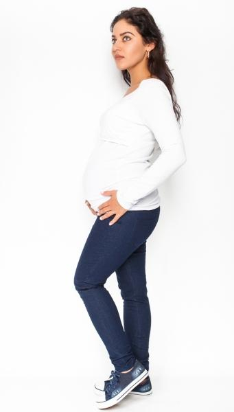 Těhotenské kalhoty/jeans Rosa - granátové, vel. S - S (36) - XL - XL (42)