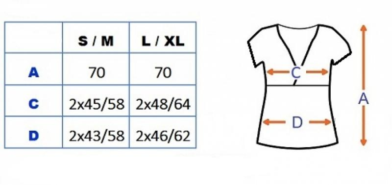 Těhotenské a kojící triko s kapucí, kr. rukáv - žluté - L/XL - S/M