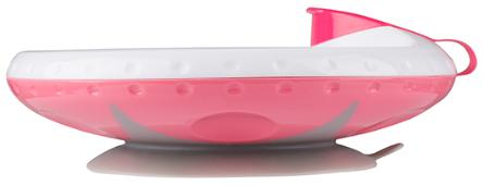 Ohřívací talířek s přísavkou - růžová