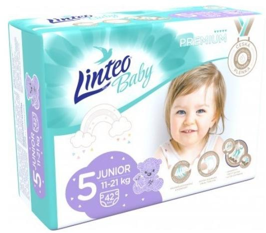 Plenky Linteo Baby Premium 5, 11-21kg JUNIOR - 42 ks