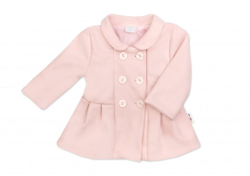- Kojenecký flaušový kabátek, pudrově růžový, vel. 62 - 62 (2-3m)