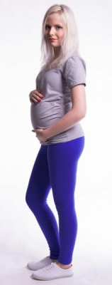 Těhotenské legíny - tmavě - modré, vel. L - L (40)