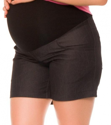 Těhotenské kraťasy Jeans Crush, černé, vel. - M - M (38)
