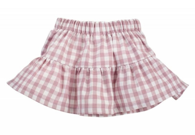 Pinokio Kostkovaná letní sukně Sweet Cherry - lila/bílá, vel. 98 - 98 (2-3r)