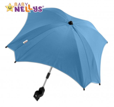 Slunečník, deštník do kočárku - modrý