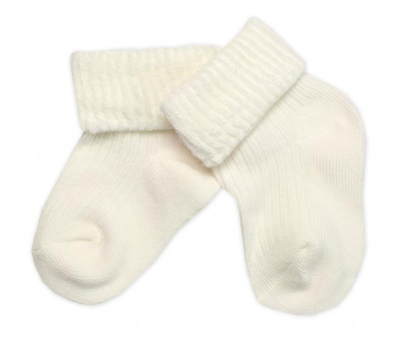 Kojenecké ponožky, ecru, vel. - 3-6 m - 62-68 (3-6m)