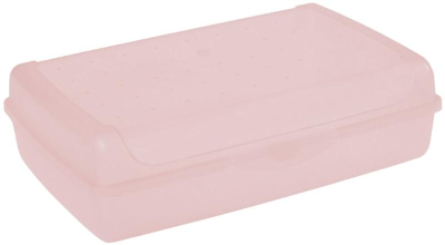 Svačinkový box Sandwich klick-box - midi 1 l, pudrově růžový