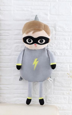 Dětský batůžek Metoo Super Boy - šedý, 56cm
