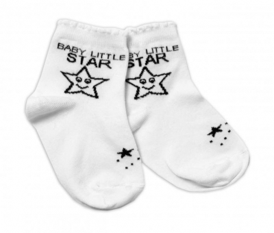 Bavlněné ponožky Baby Little Star - bílé, vel. - 104/116 - 104-116 (4-6r)