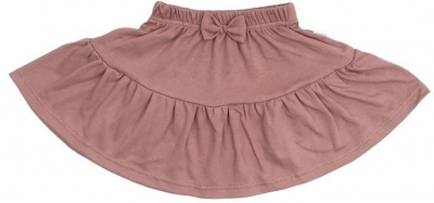 Dětská bavlněná sukně s mašličkou, Happy - fialová, vel. - 80/86 - 80-86 (12-18m)
