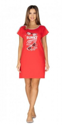 Regina Dámská noční košile Sunny day night - červená, vel. XL - XL (42)