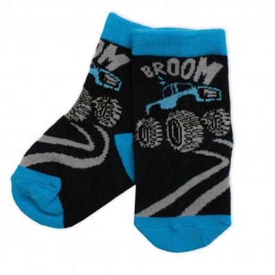 Dětské bavlněné ponožky Track - granát - 15-18