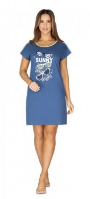 Regina Dámská noční košile Sunny day night, tmavě - modrá, vel. XL - XL (42)