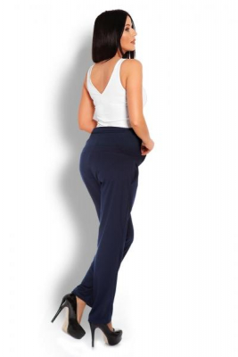 Těhotenské kalhoty/tepláky s vysokým pásem - granátové, vel. L/XL - L/XL