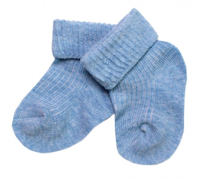 Kojenecké ponožky, sv. - modré, vel. 6-9 m - 68-74 (6-9m)