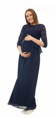 Těhotenské, společenské šaty - granátové, vel. XXL - XXL (44)