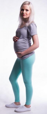 Těhotenské legíny - máta, vel. XXL - XXL (44)