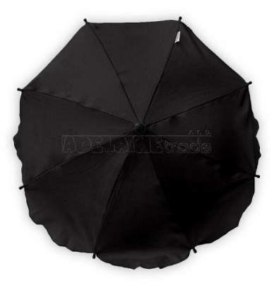 Slunečník, deštník univerzální do kočárku - černý