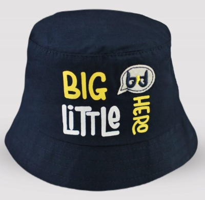 Letní, jarní klobouček Big Little Hero - granát, vel. 62/68 obvod: 38/42 cm - 62-68 (3-6m)
