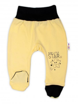 Kojenecké polodupačky, žluté - Baby Little - Star, vel. 62 - 62 (2-3m)