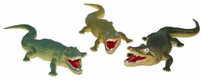 Krokodýl 3 druhy 38 cm