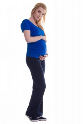 Těhotenské tepláky - granát - S (36)