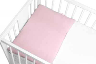 Mušelínový polštářek s výplní 40 x 60 cm, Maxi, růžový