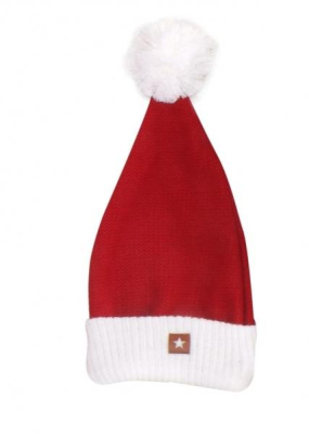 Vánoční pletená čepice Baby Santa - červená, vel. UNI - univerzální
