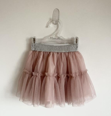 Kojenecká tylová sukně, Mamatti, Puntík - světle ružová - 68-74 (6-9m)