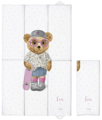 Ceba Baby Cestovní přebalovací podložka Fluffy Puffy Lea, 50 x 80 cm