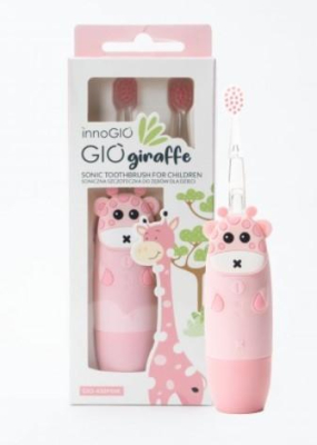 InnoGio Elektronický sonický zubní kartáček GIOGiraffe - růžový