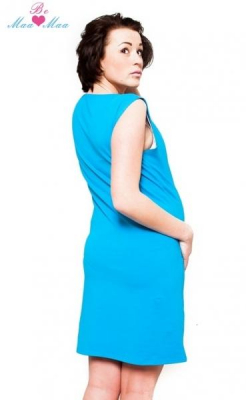Těhotenská, kojící noční košile Iris - modrá, vel. L/XL - L/XL