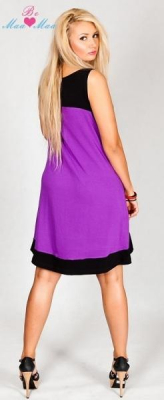 Těhotenské šaty HALINA - fialové