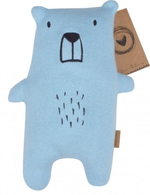 Mazlíček, hračka pro miminka Mini Bear 26 cm, modrý