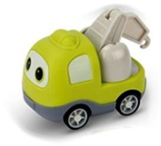 Stavební mini autíčko na setrvačník - zelené