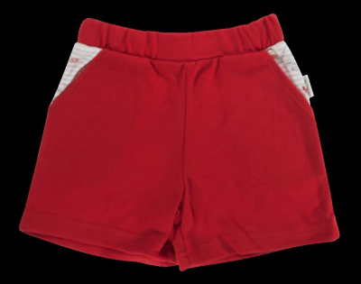 Kojenecké bavlněné kalhotky, kraťásky Pirát - červené, vel. - 92 - 92 (18-24m)