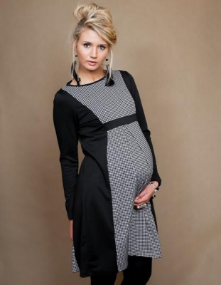 Těhotenské šaty/tunika OLGA dl. rukáv , vel. L/XL - L/XL