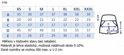 Těhotenské kraťasy s elastickým pásem - sv. modré, vel. - XL - XL (42)