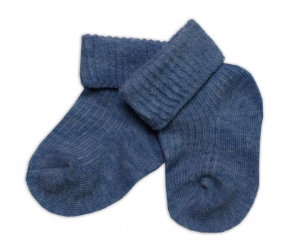 Kojenecké ponožky, - jeans - 56-62 (0-3m)