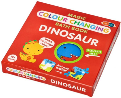 Kouzelná knížka do vany Barney&Buddy - Dinosaurus - červená