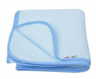 Dětská bavlněná deka, 80x90 cm, modrá, Akuku
